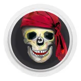 2x Totenkopf mit Mütze