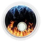 2x Wasser und Flammen